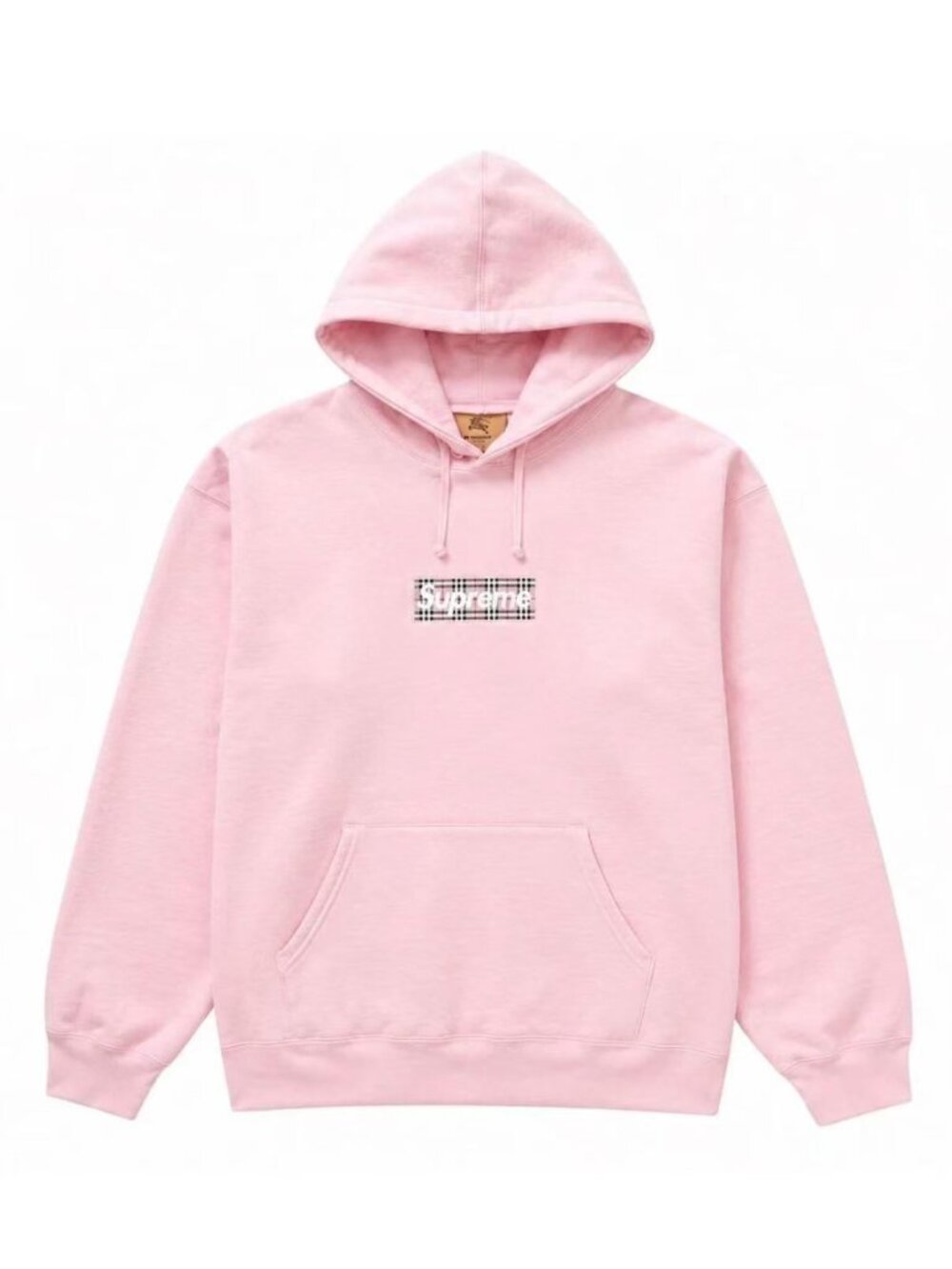 Supreme Pink Logo Pullover Hoodie Sweatshirt Streetwear